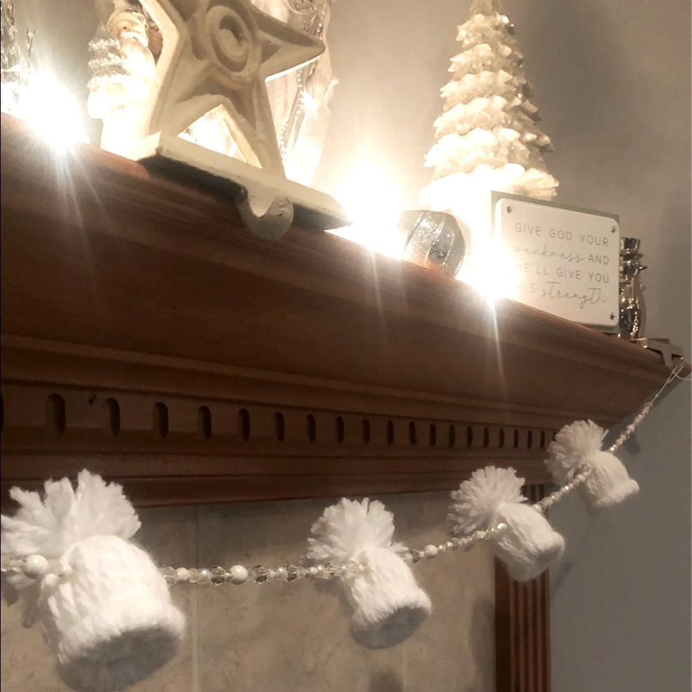 Winter/Christmas beaded garland decoration